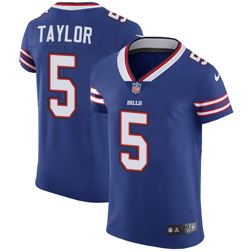 Nike Bills #5 Tyrod Taylor Royal Blue Team Color Men's Stitched NFL Vapor Untouchable Elite Jersey